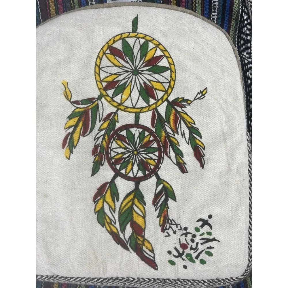 Dream Catcher Hemp Backpack | Eco Friendly | Boho | Handmade | Unisex | Nepal